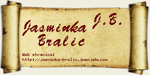 Jasminka Bralić vizit kartica